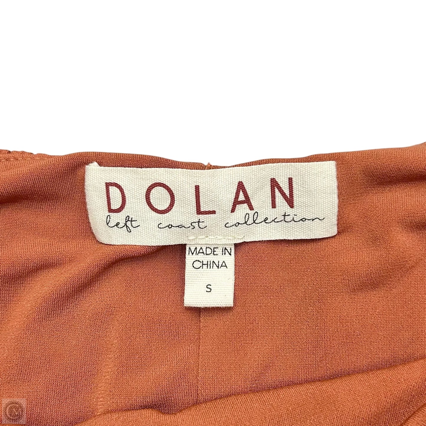 Top Short Sleeve By Dolan Left Coast In Terracotta, Size: S