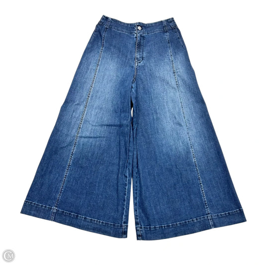 Jeans Wide Leg By Maeve In Blue Denim, Size: 4
