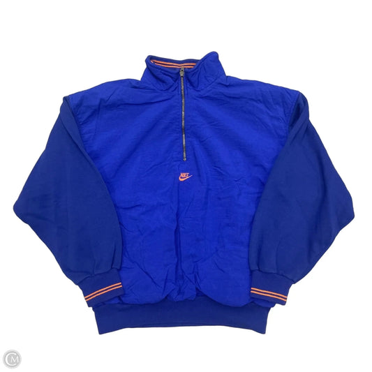 Athletic Sweatshirt Crewneck By Nike Apparel In Blue, Size: M