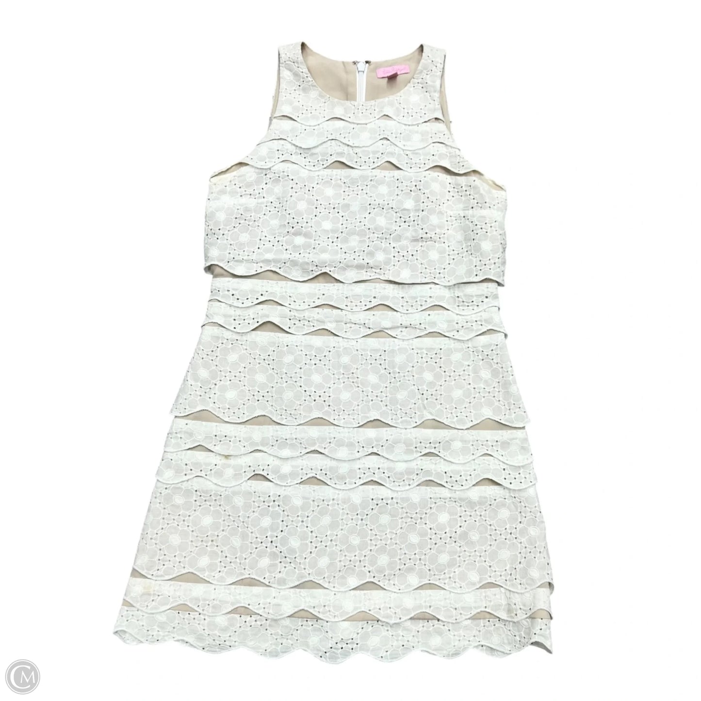 Dress Designer By Lilly Pulitzer In Cream & White, Size: S