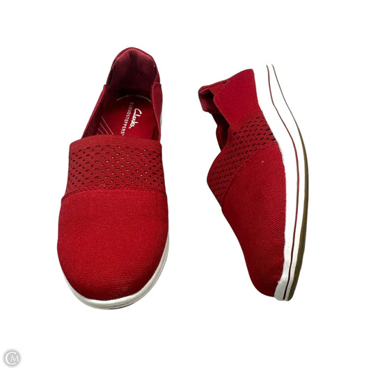 Shoes Sneakers By Clarks In Red, Size: 7