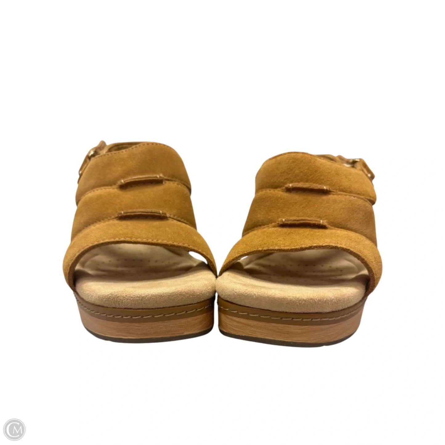 Sandals Heels Block By Clarks In Yellow, Size: 7