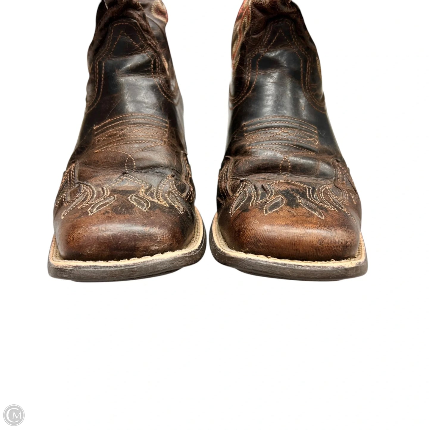 Boots Leather By Ariat In Brown, Size: 7