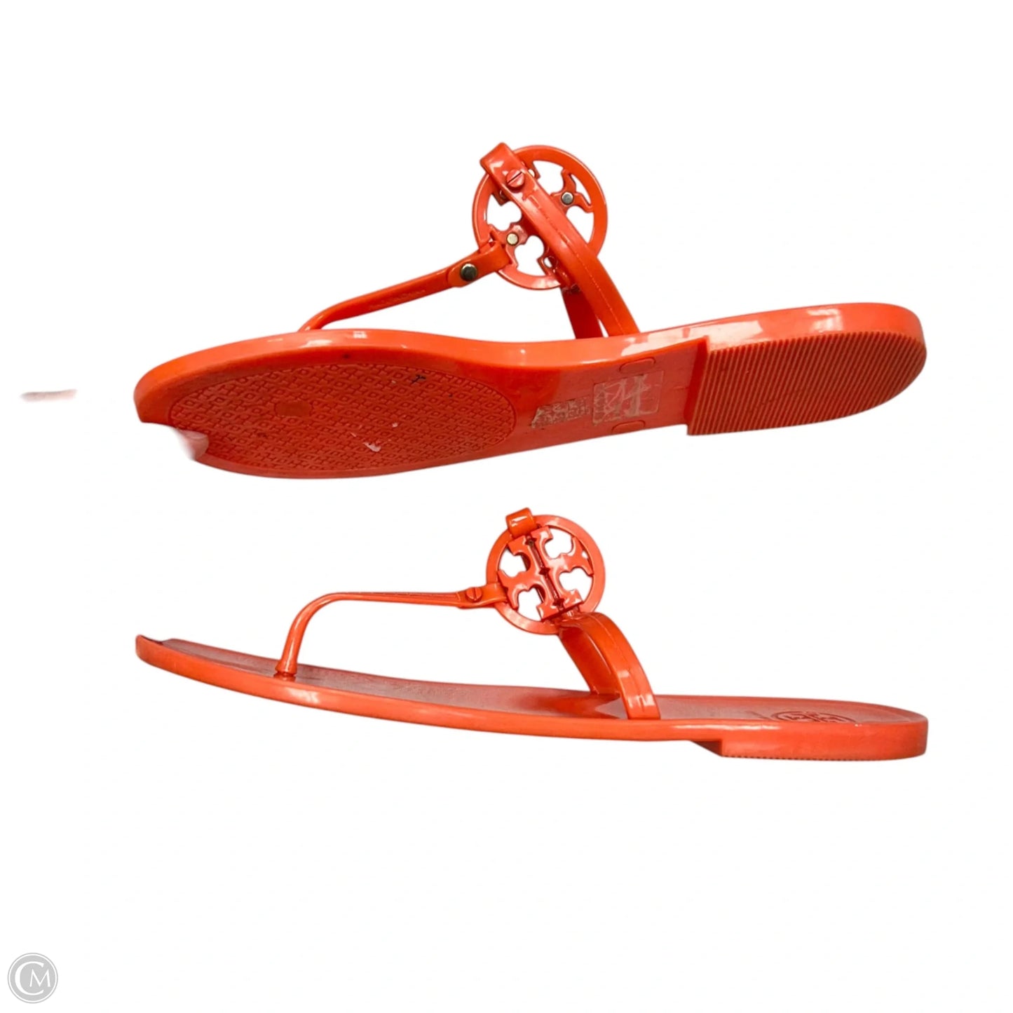 Sandals Designer By Tory Burch In Orange, Size: 9