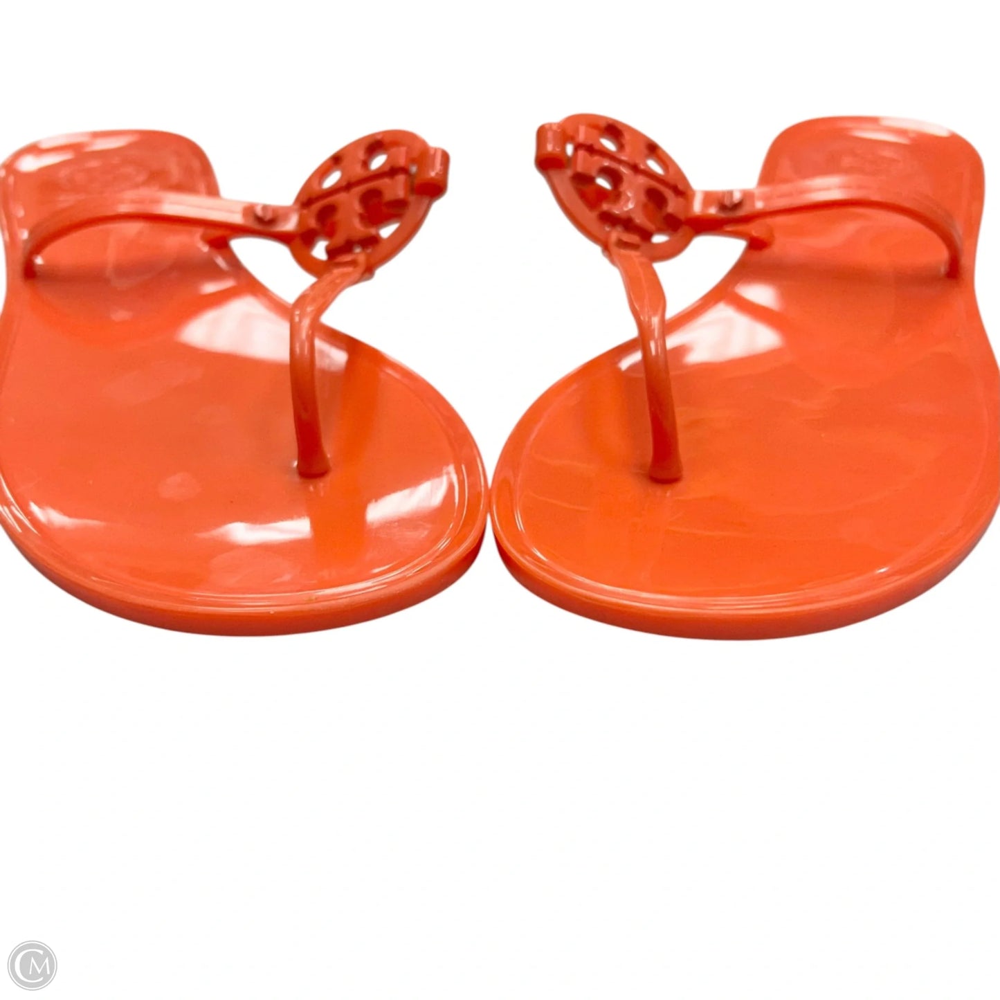 Sandals Designer By Tory Burch In Orange, Size: 9