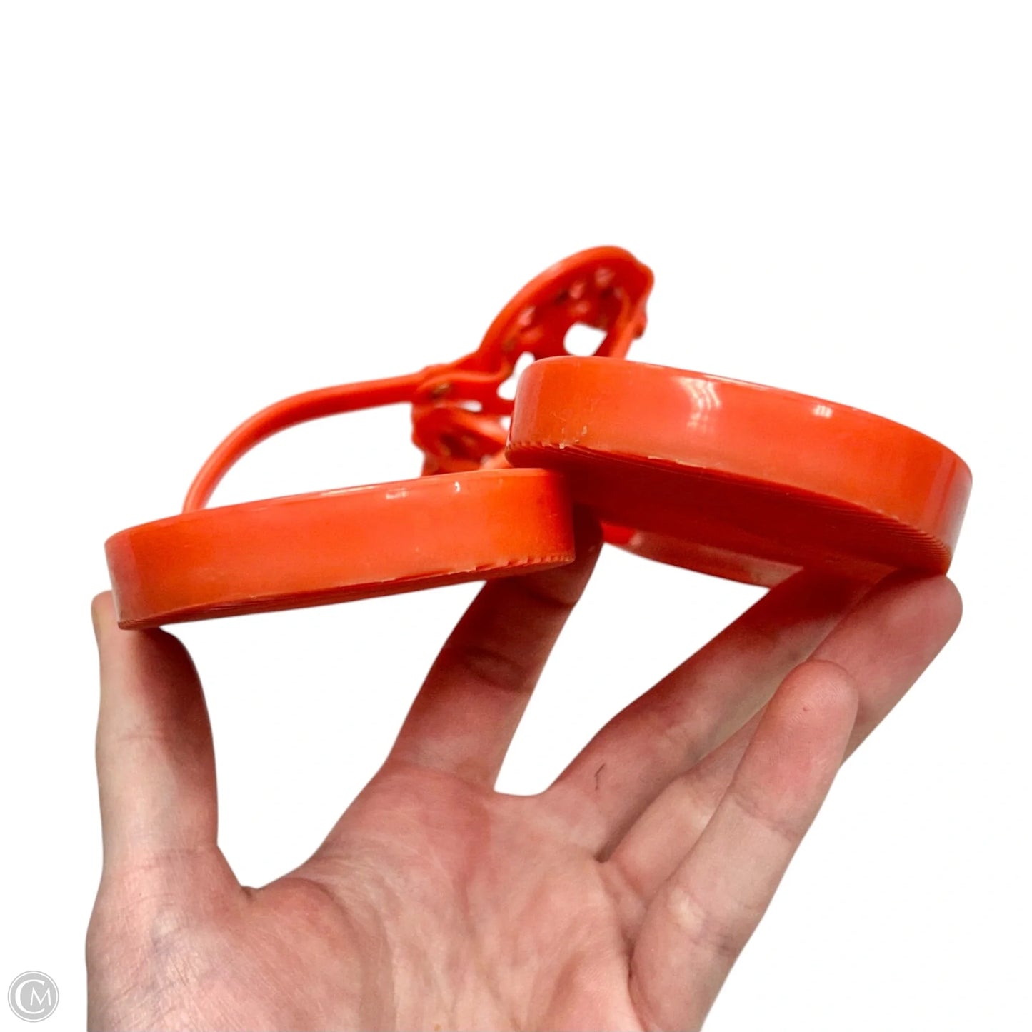 Sandals Designer By Tory Burch In Orange, Size: 9