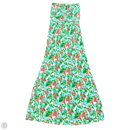 Dress Designer By Lilly Pulitzer In Green & Orange, Size: M