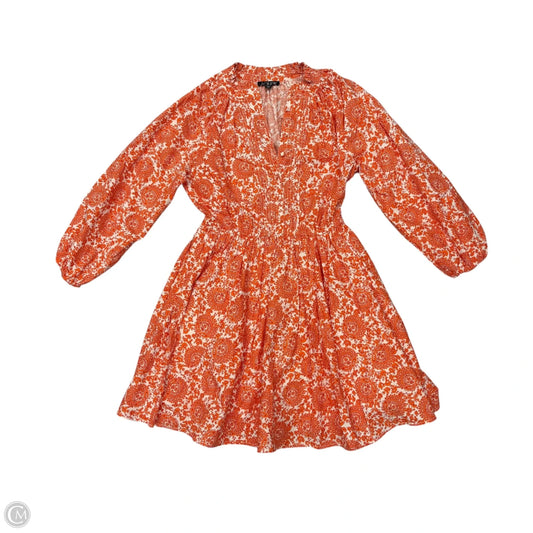 Dress Casual Short By J. Crew In Orange & White, Size: S