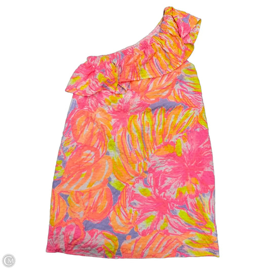 Dress Designer By Lilly Pulitzer In Pink & Yellow, Size: Xs
