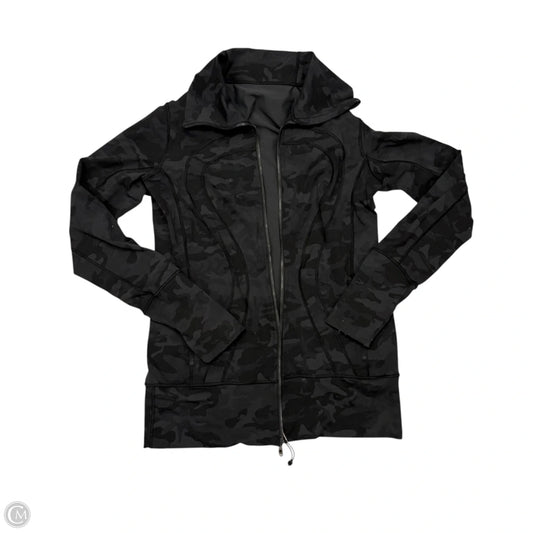Athletic Jacket By Lululemon In Camouflage Print, Size: M