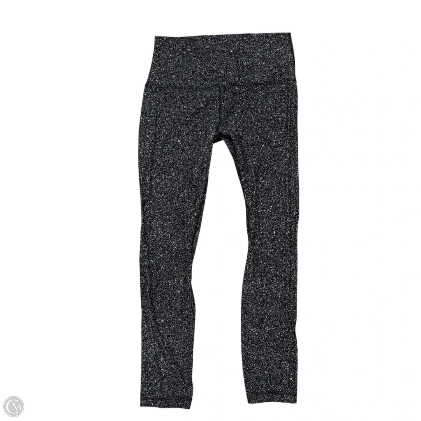 Athletic Leggings By Lululemon In Grey & White, Size: S