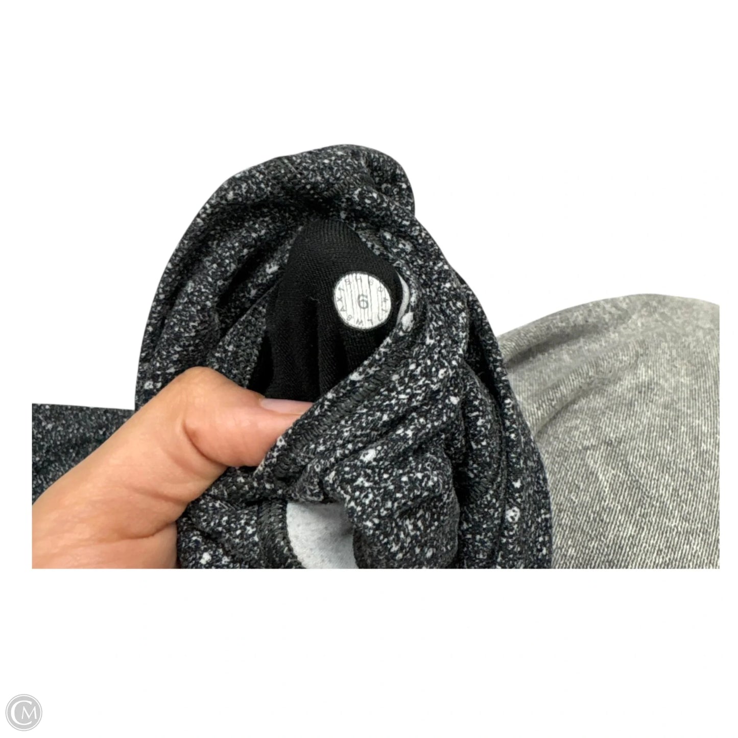 Athletic Leggings By Lululemon In Grey & White, Size: S