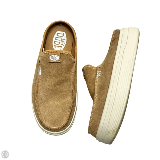 Shoes Heels Platform By Hey Dude In Brown, Size: 8