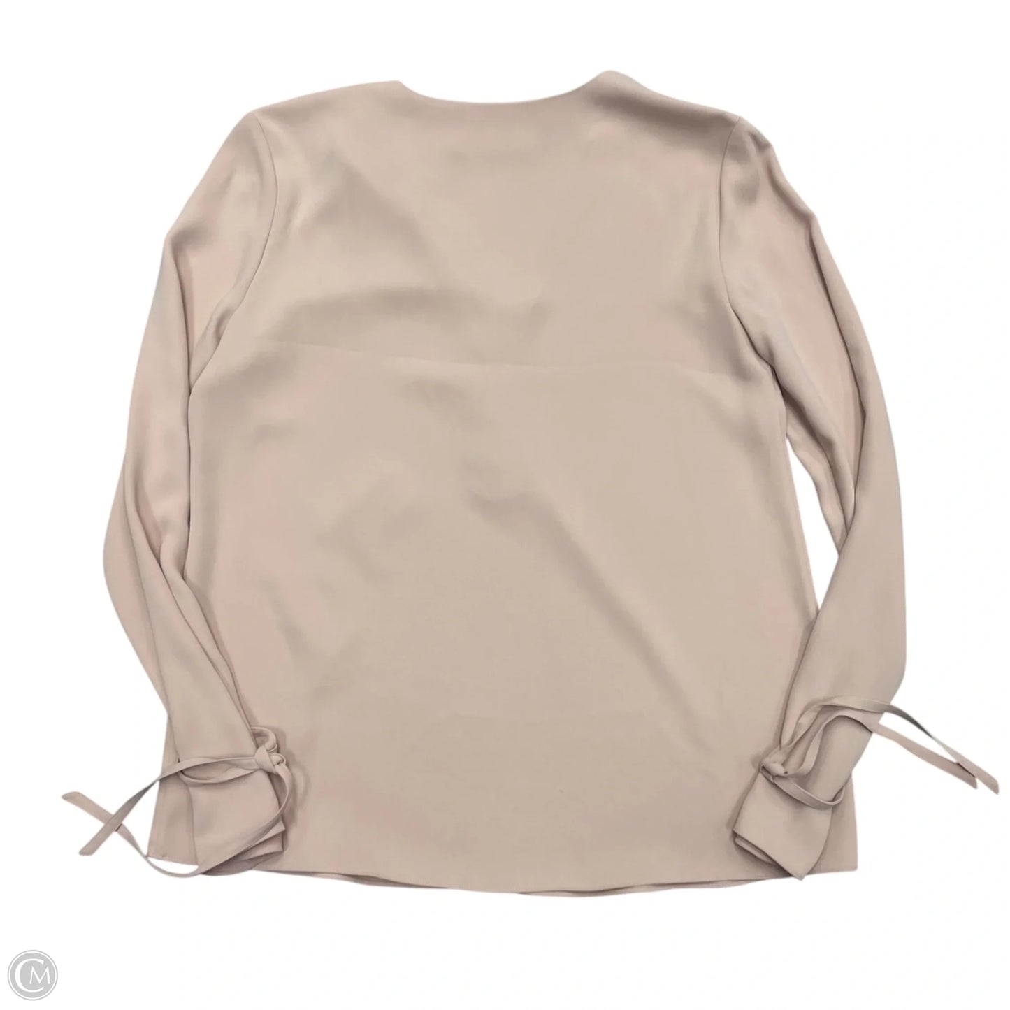 Blouse Long Sleeve By Theory In Pink, Size: M