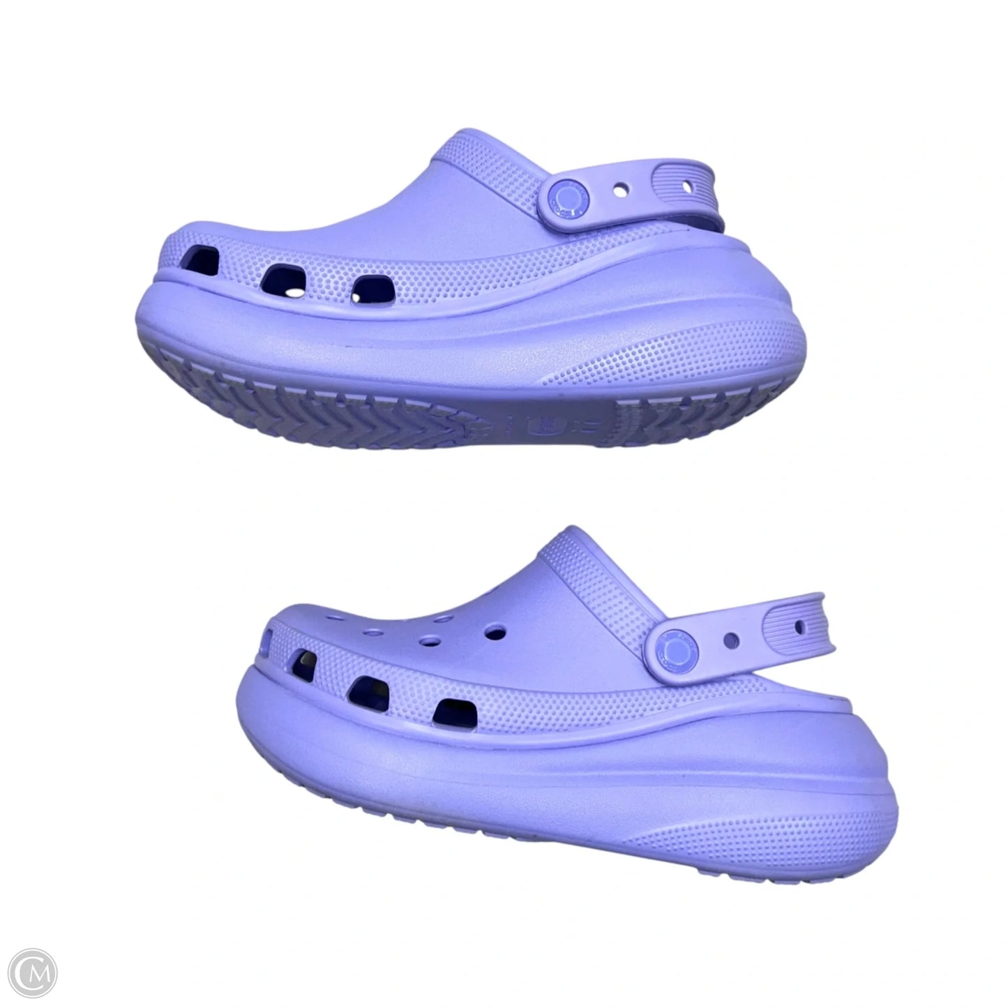 Sandals Platform By Crocs In Purple, Size: 7