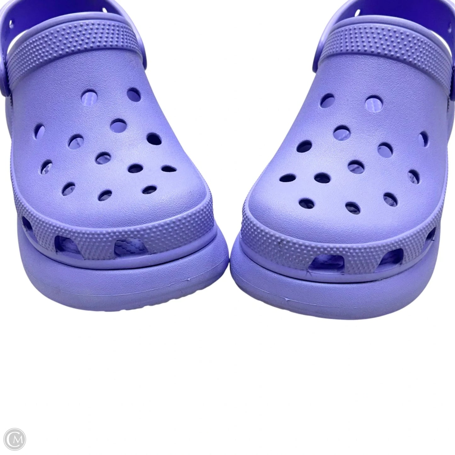 Sandals Platform By Crocs In Purple, Size: 7