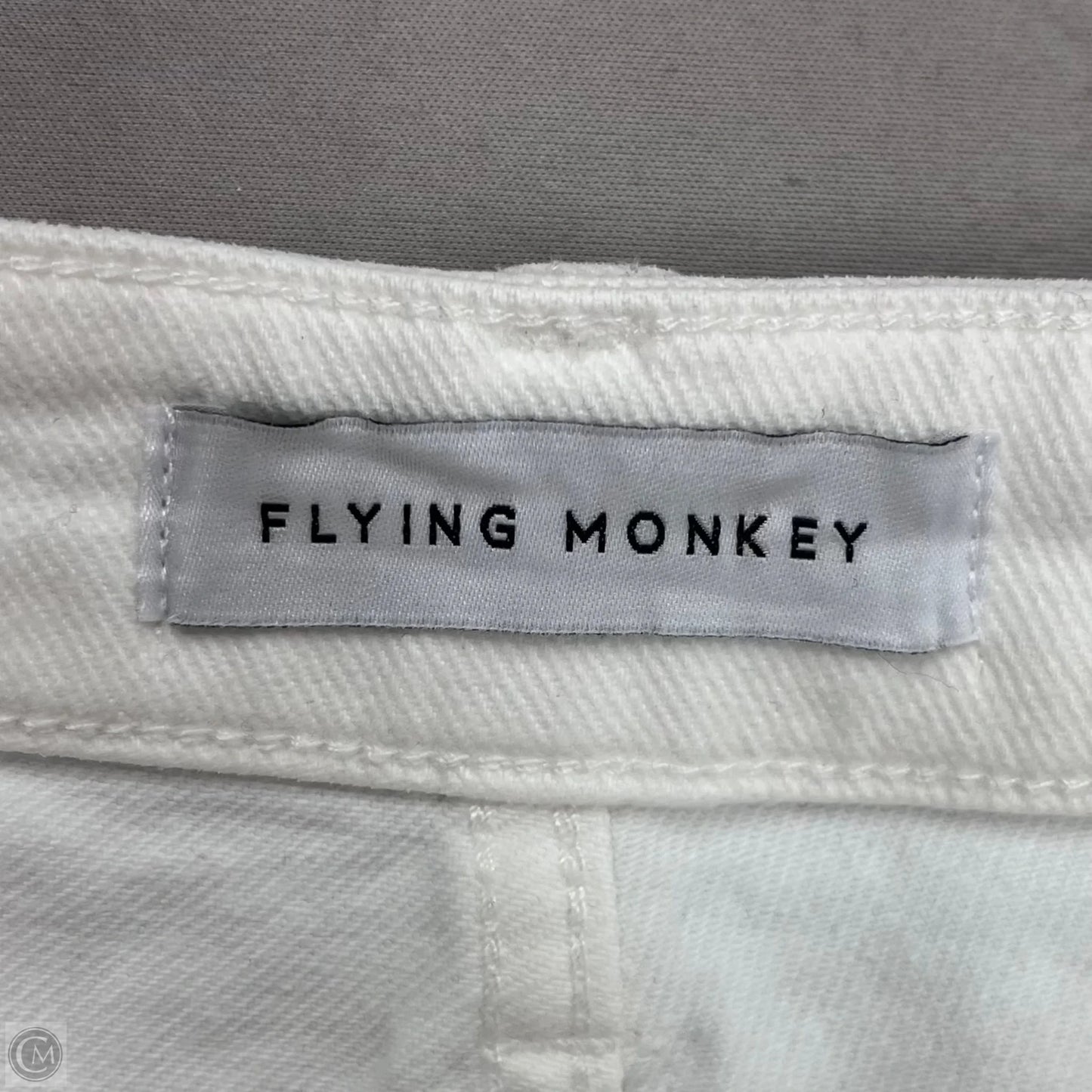 Jeans Straight By Flying Monkey In White Denim, Size: 4