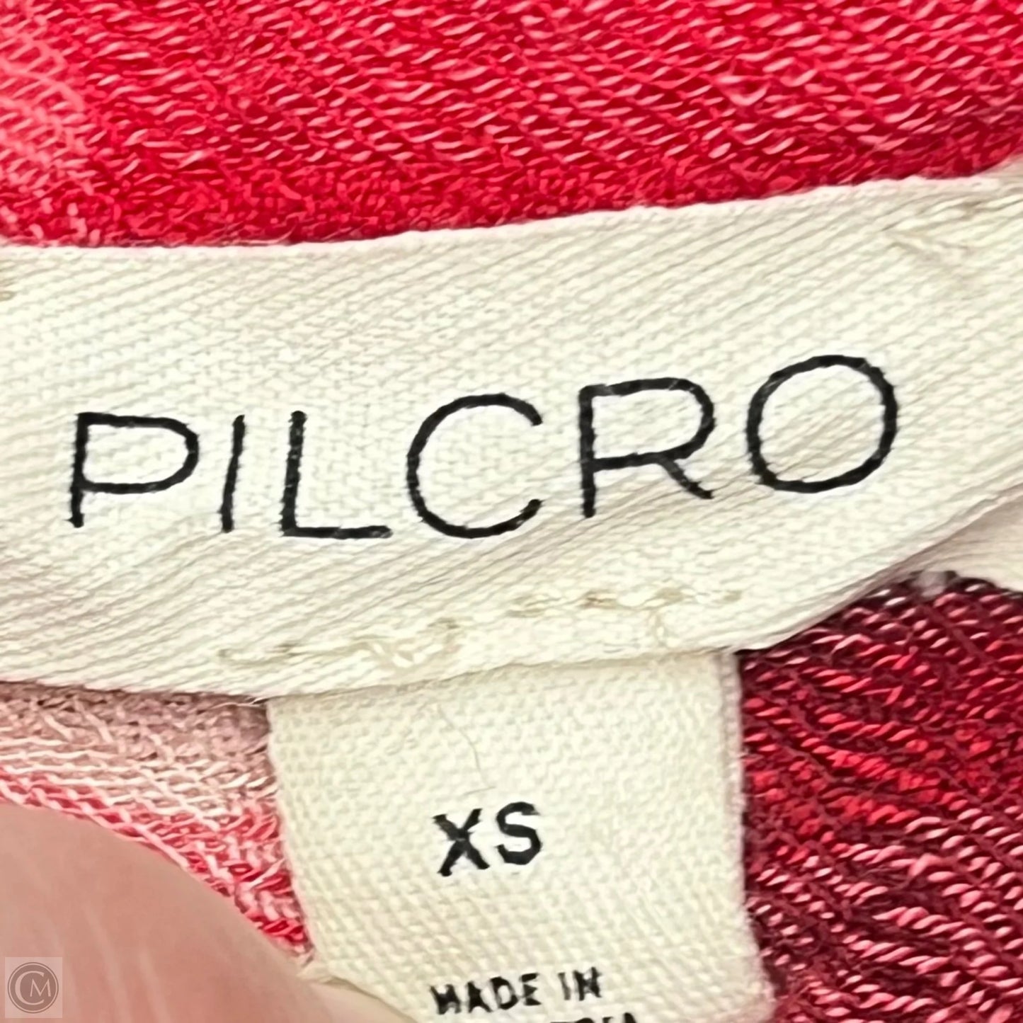 Top Long Sleeve By Pilcro In Cream & Red, Size: Xs