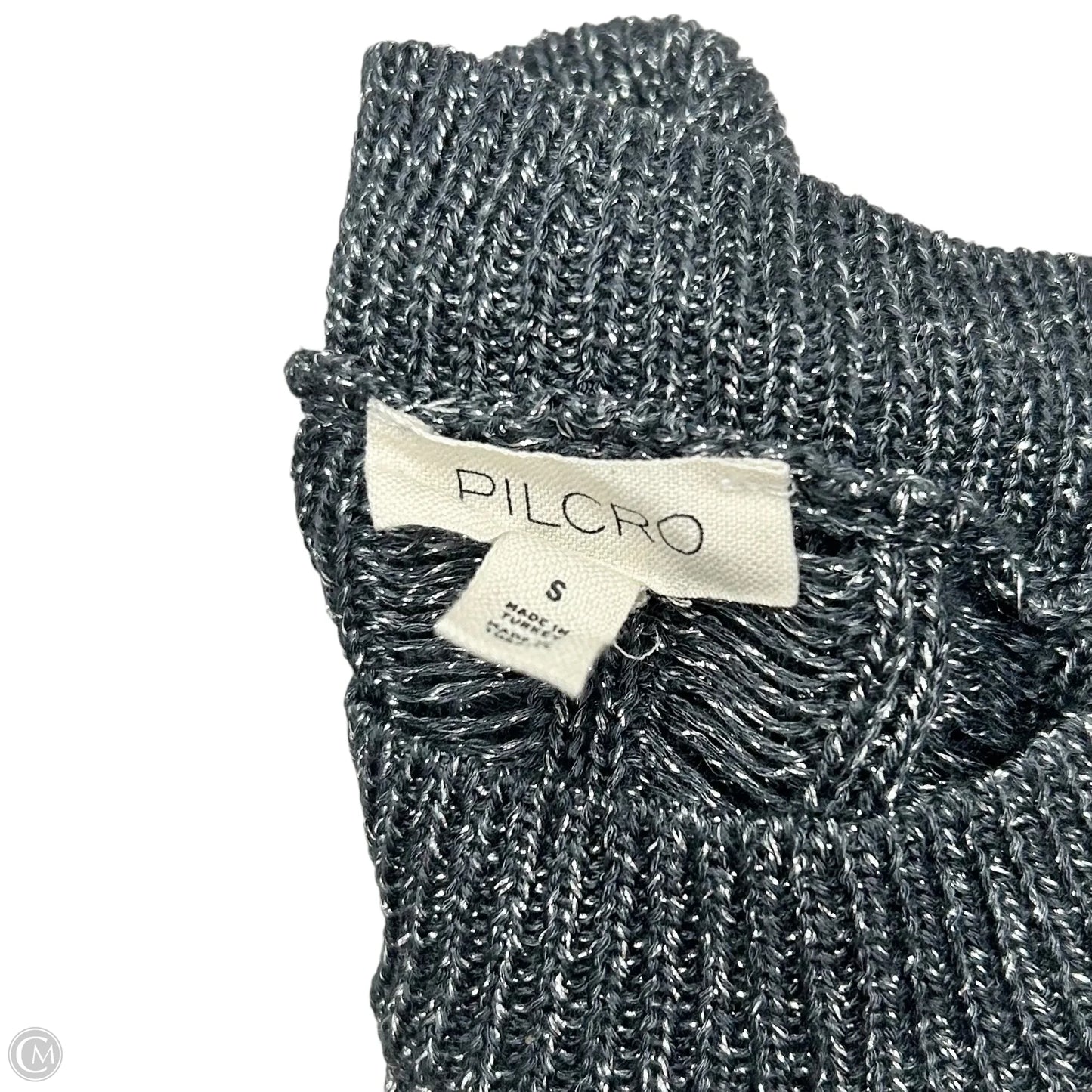 Top Long Sleeve By Pilcro In Silver, Size: S