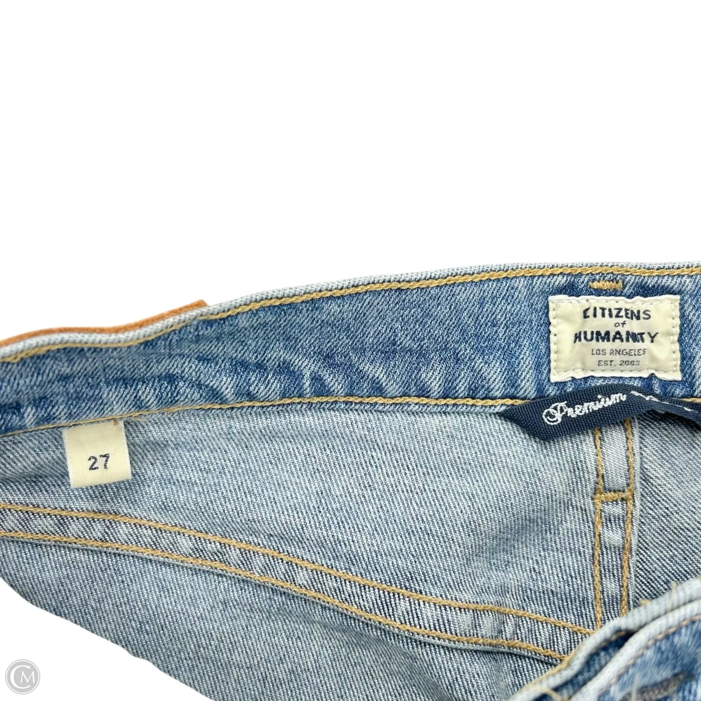 Jeans Straight By Citizens Of Humanity In Blue Denim, Size: 4