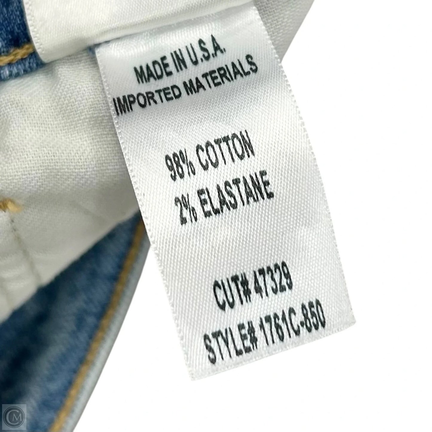 Jeans Straight By Citizens Of Humanity In Blue Denim, Size: 4