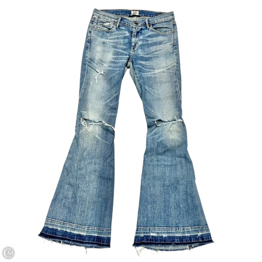 Jeans Flared By Citizens Of Humanity In Blue Denim, Size: 4p
