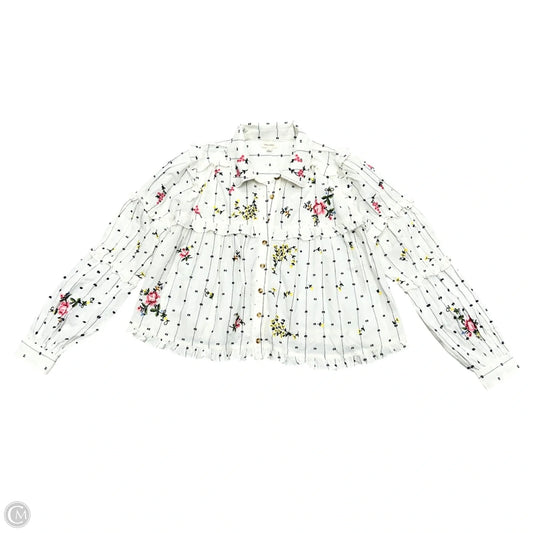 Top Long Sleeve By Pilcro In White, Size: S