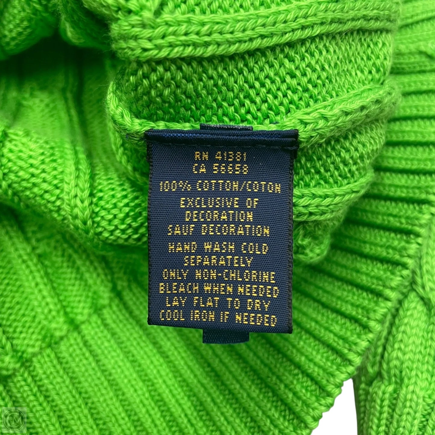 Sweater By Polo Ralph Lauren In Green, Size: S