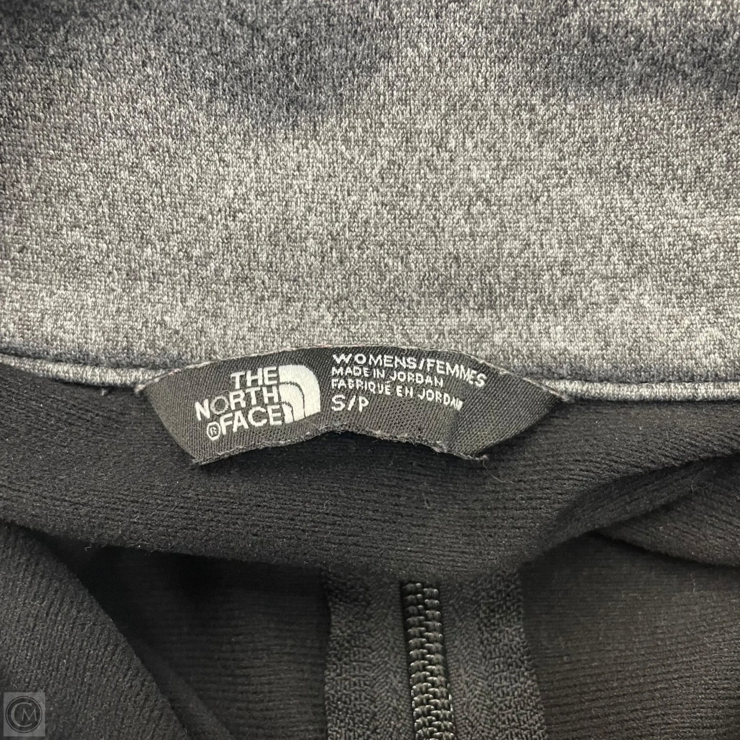 Athletic Jacket By The North Face In Black & Grey, Size: S