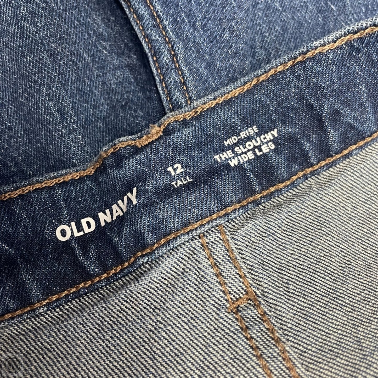 Jeans Wide Leg By Old Navy In Blue Denim, Size: 12l