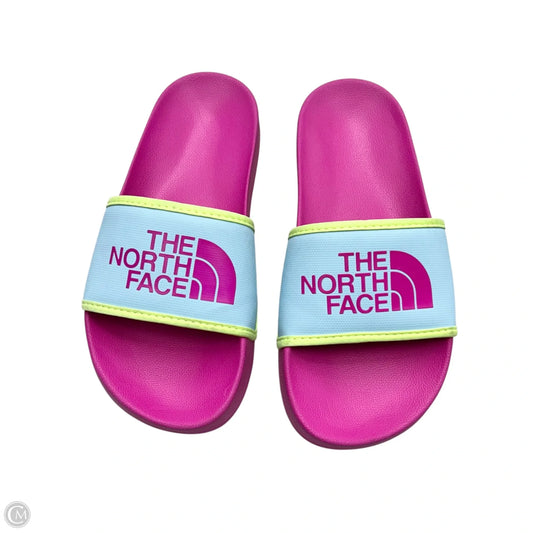 Sandals Flats By The North Face In Blue & Pink, Size: 5.5