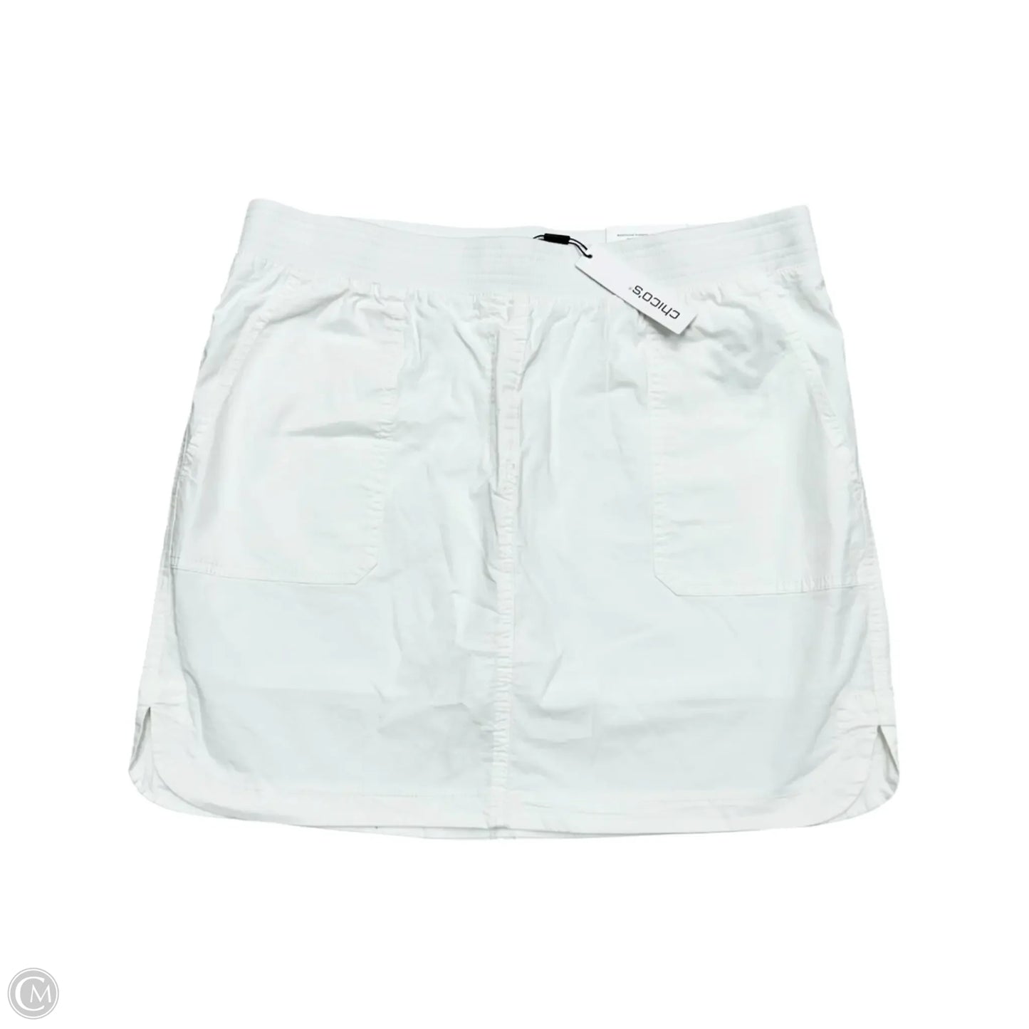 Skirt Mini & Short By Chicos In White, Size: 12