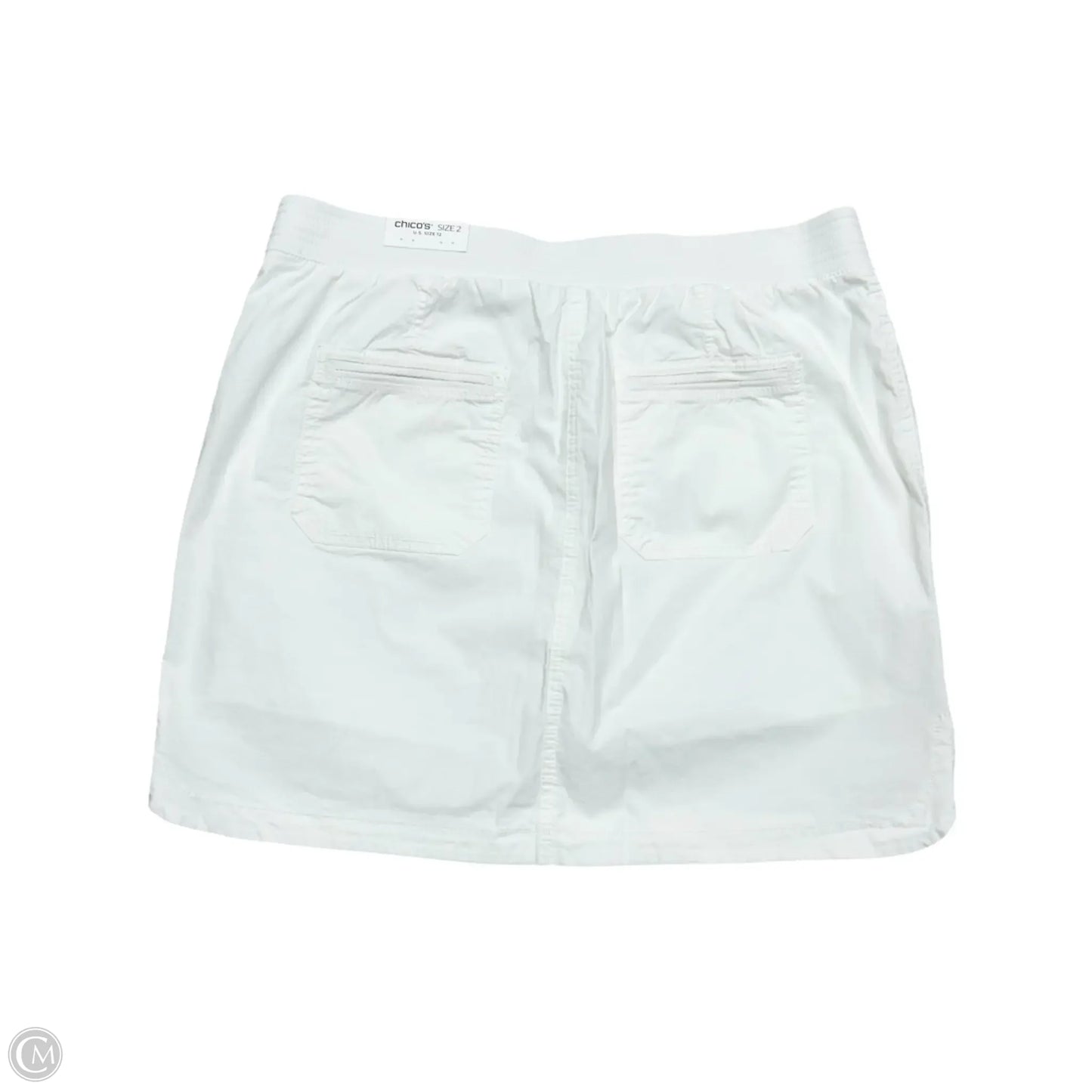 Skirt Mini & Short By Chicos In White, Size: 12