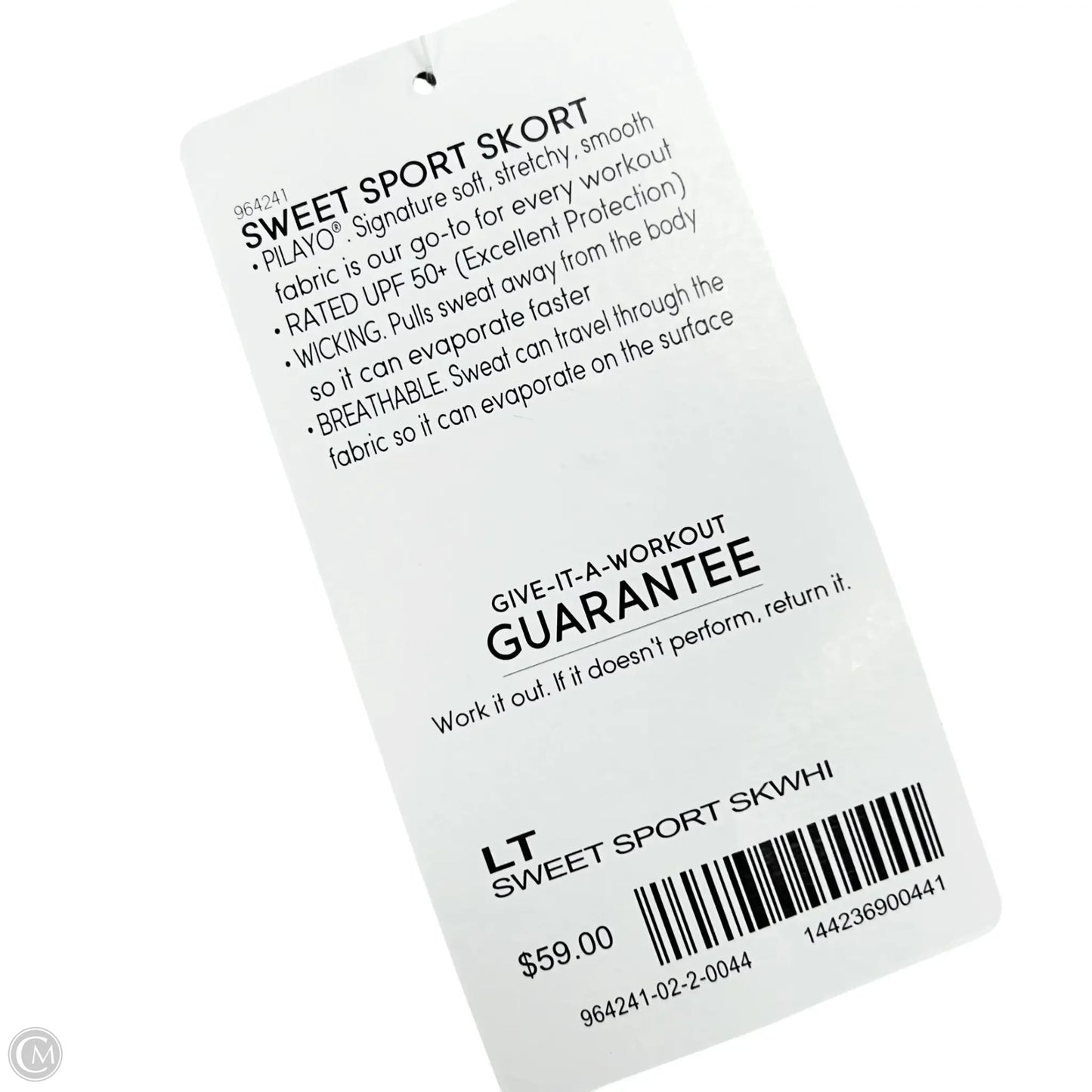 Athletic Skort By Athleta In White, Size: Lt