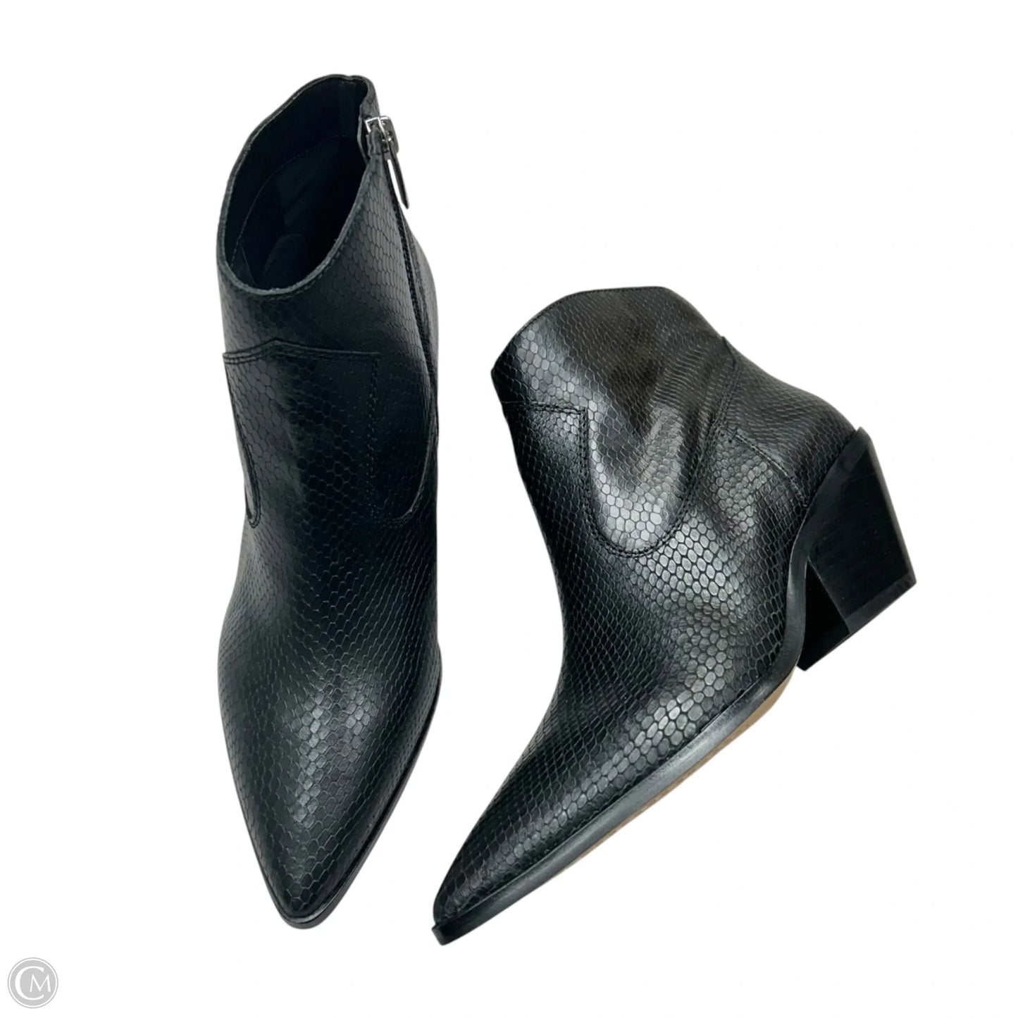 Boots Ankle Heels By Vince Camuto In Black, Size: 9.5