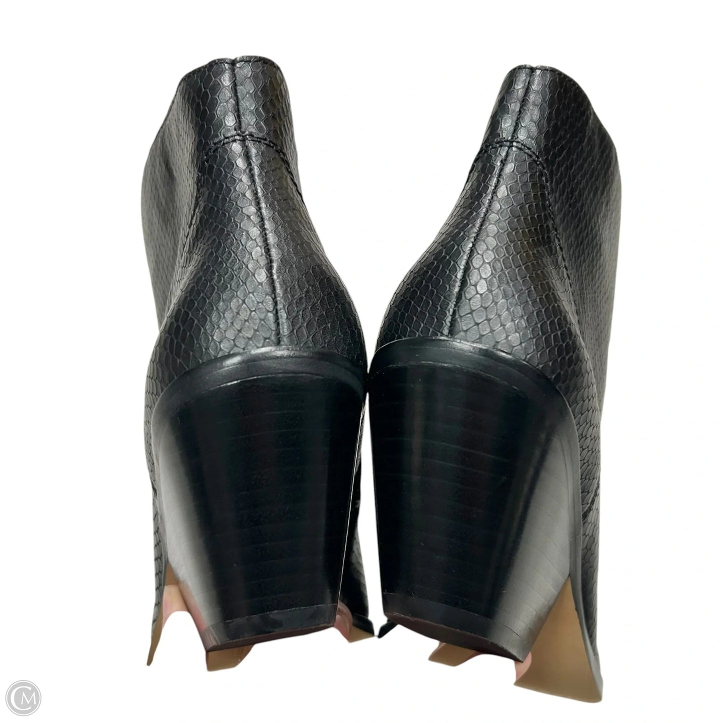 Boots Ankle Heels By Vince Camuto In Black, Size: 9.5