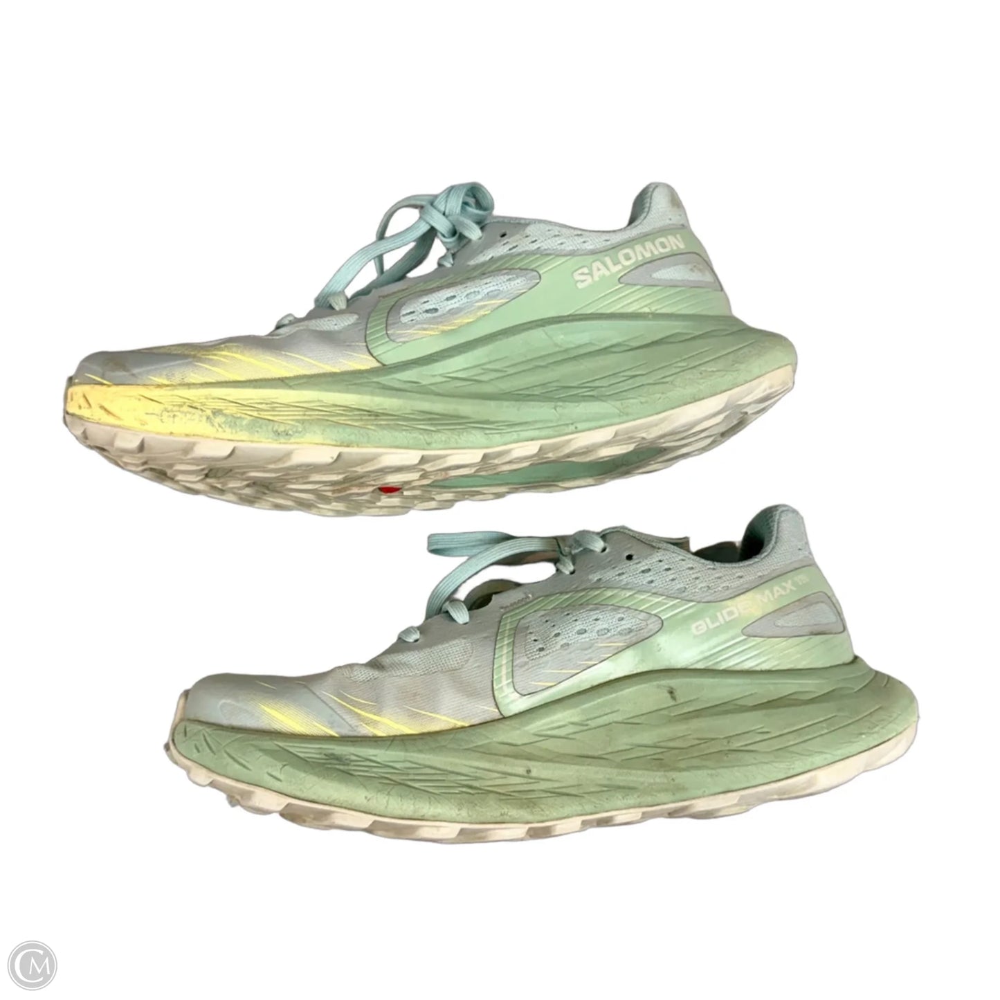 Shoes Athletic By Salomon In Green, Size: 7