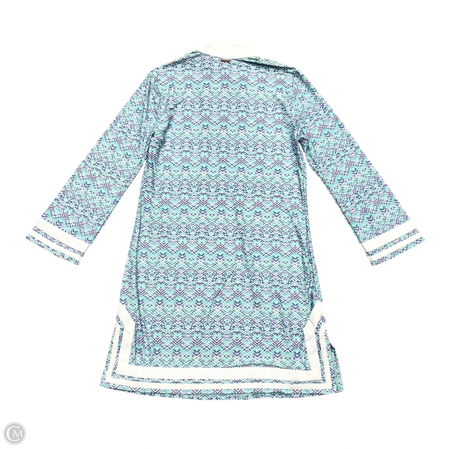 Dress Casual Short By Cabana Life In Purple & White, Size: S