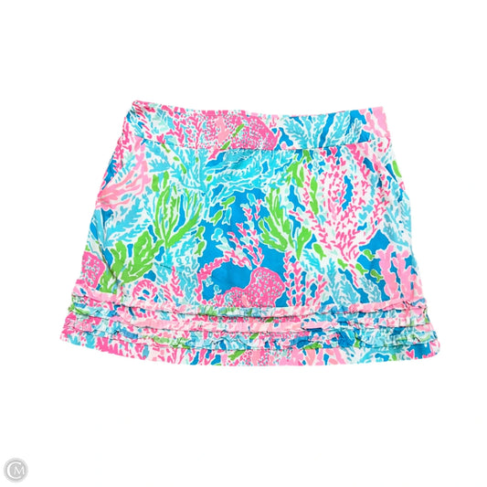 Skort Designer By Lilly Pulitzer In Blue & Green, Size: 6