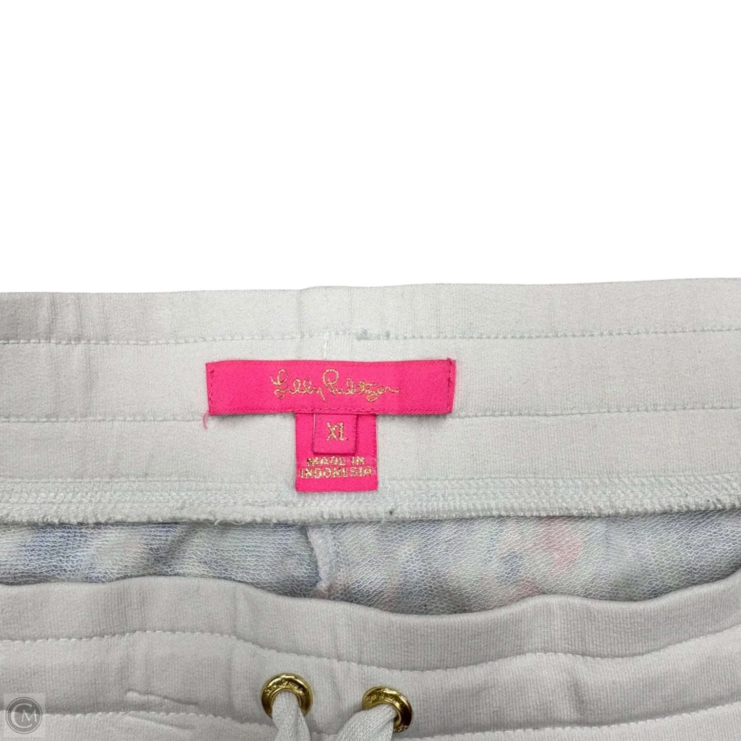 Shorts Designer By Lilly Pulitzer In Blue & White, Size: Xl
