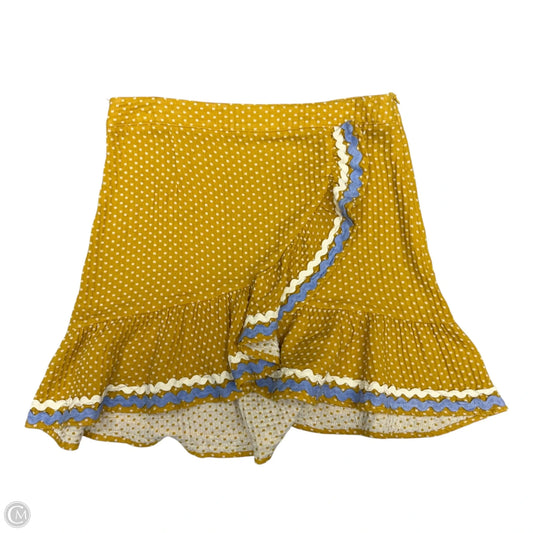 Skirt Mini & Short By Thml In Yellow, Size: S