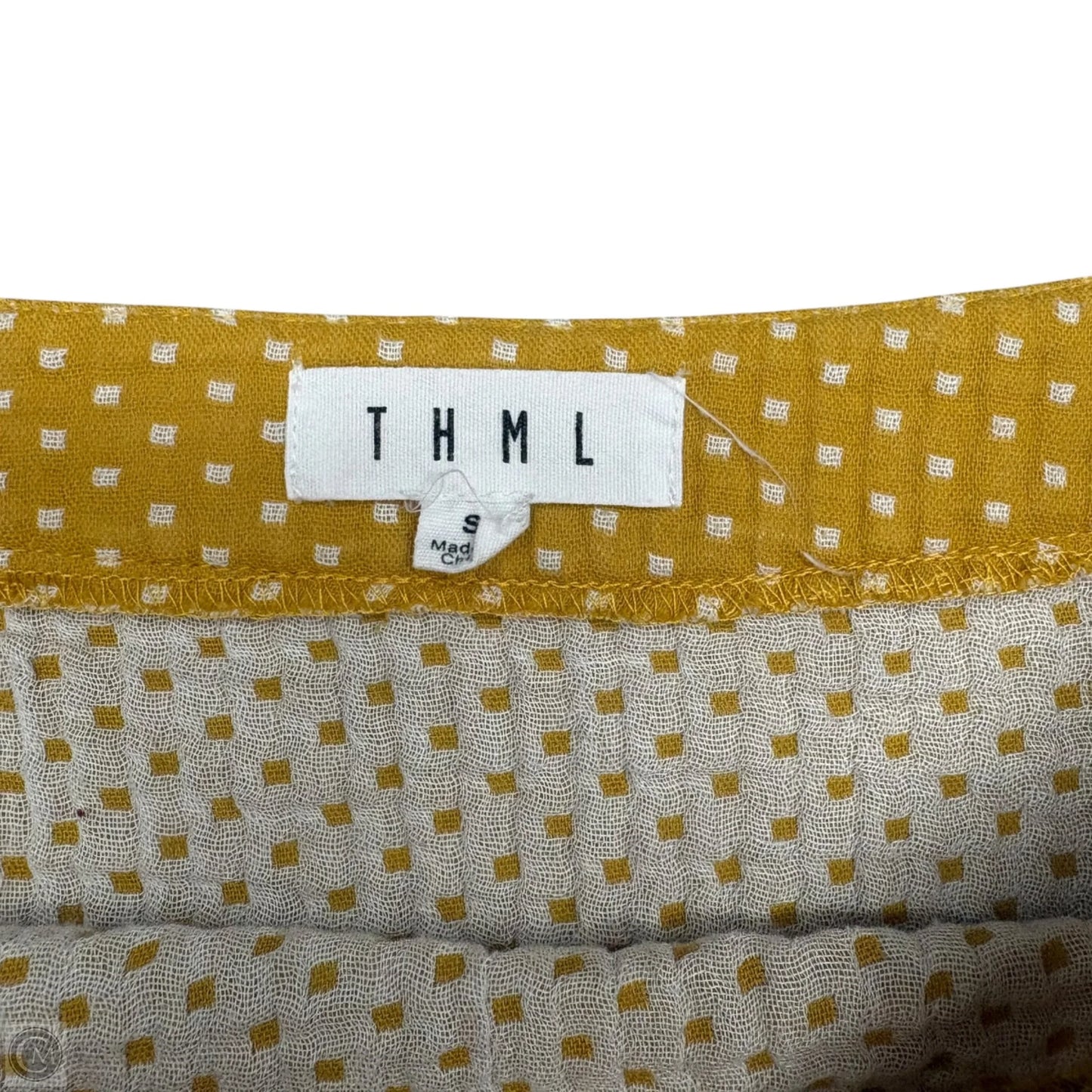 Skirt Mini & Short By Thml In Yellow, Size: S