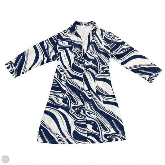 Jacket Other By Inc In Blue & White, Size: 3x