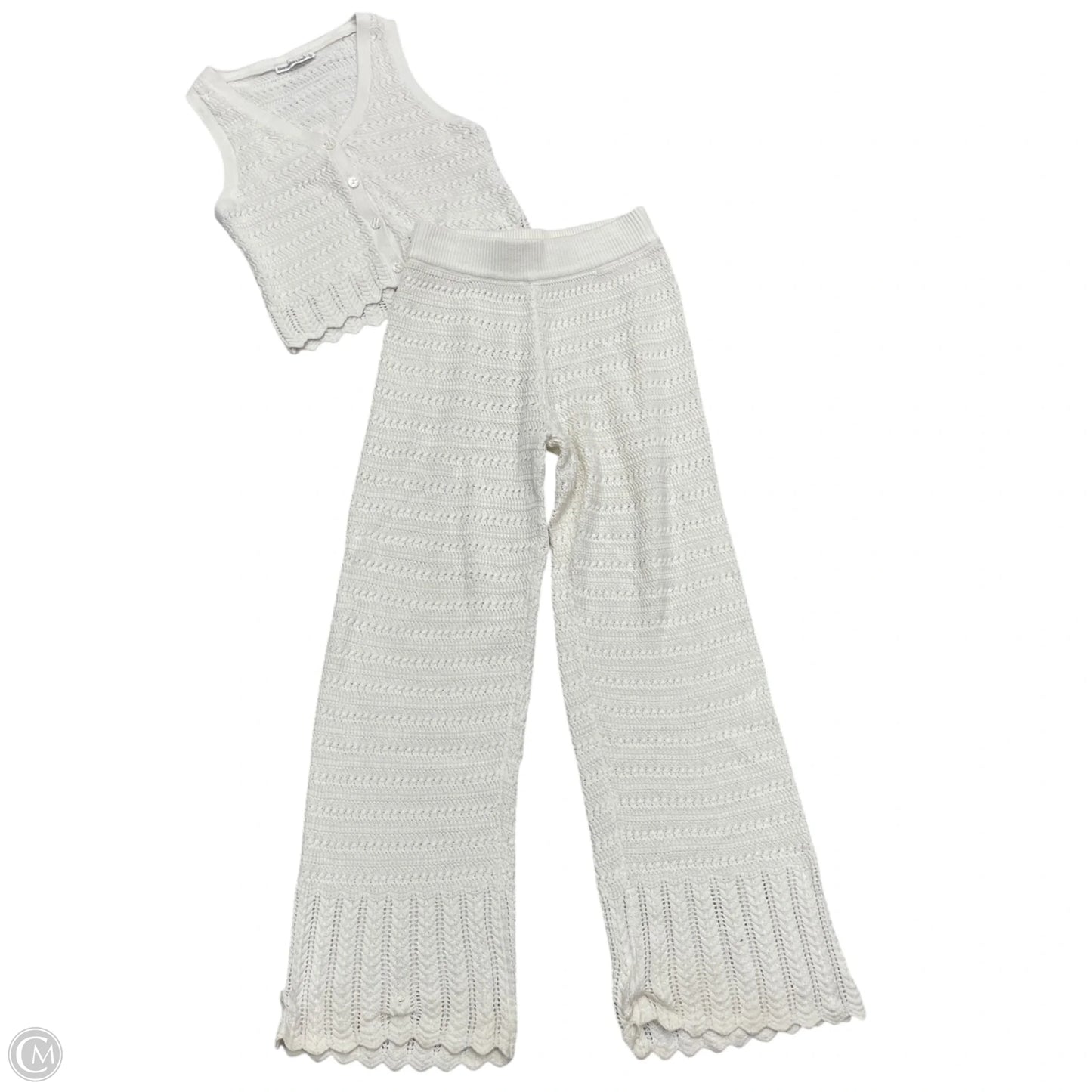 Pants Set 2pc By Abercrombie And Fitch In Ivory, Size: Xs
