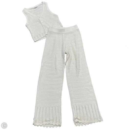 Pants Set 2pc By Abercrombie And Fitch In Ivory, Size: Xs