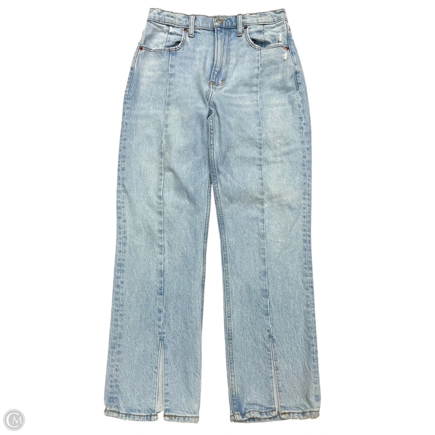 Jeans Straight By Abercrombie And Fitch In Blue Denim, Size: 2