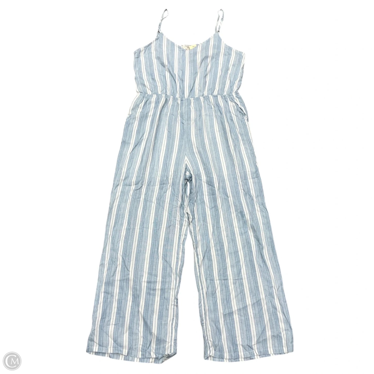 Jumpsuit By Dizzy Lizzy In Blue & White, Size: L