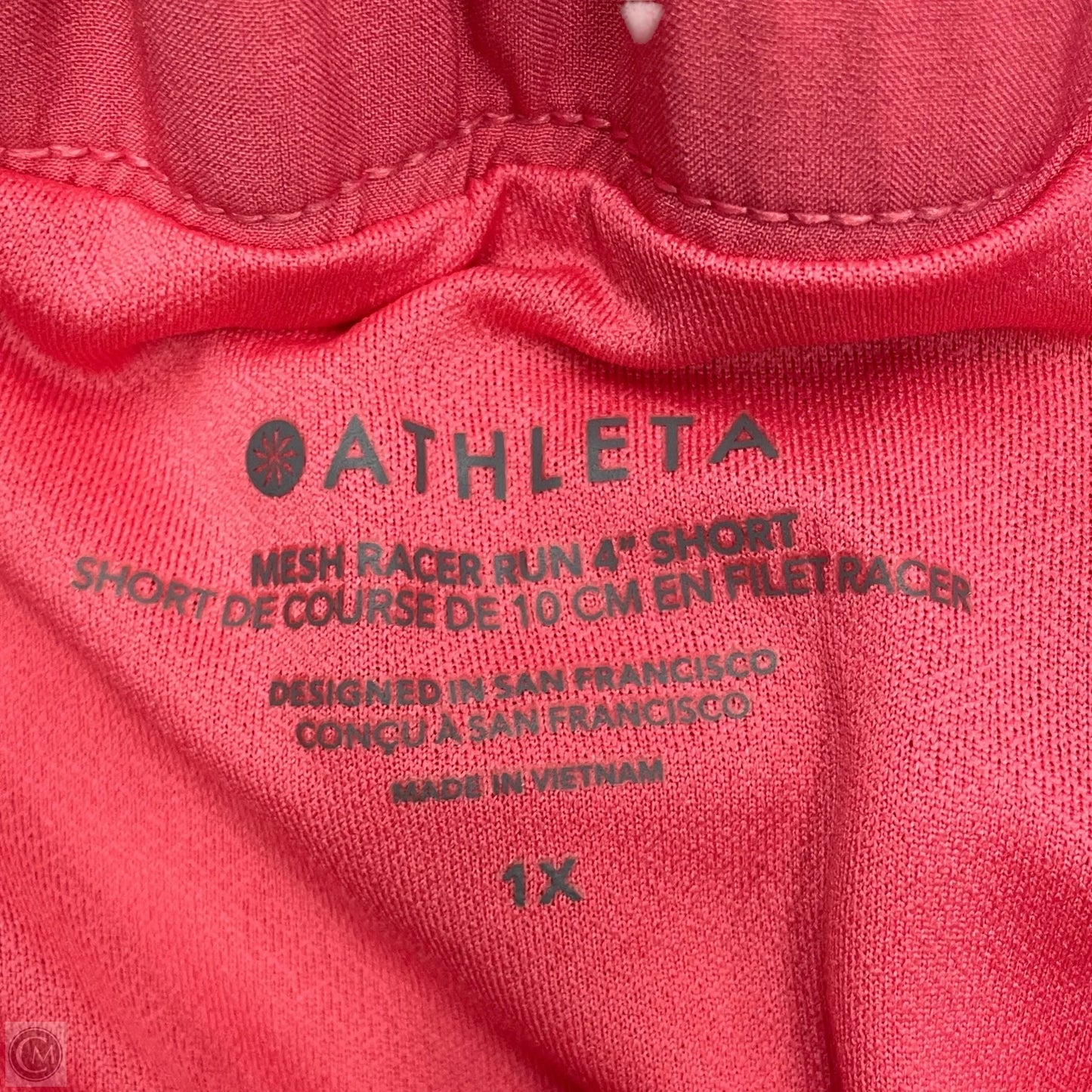 Athletic Shorts By Athleta In Pink, Size: 1x