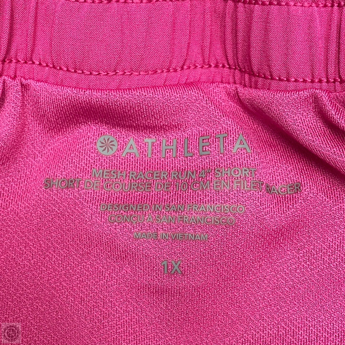 Athletic Shorts By Athleta In Pink, Size: 1x