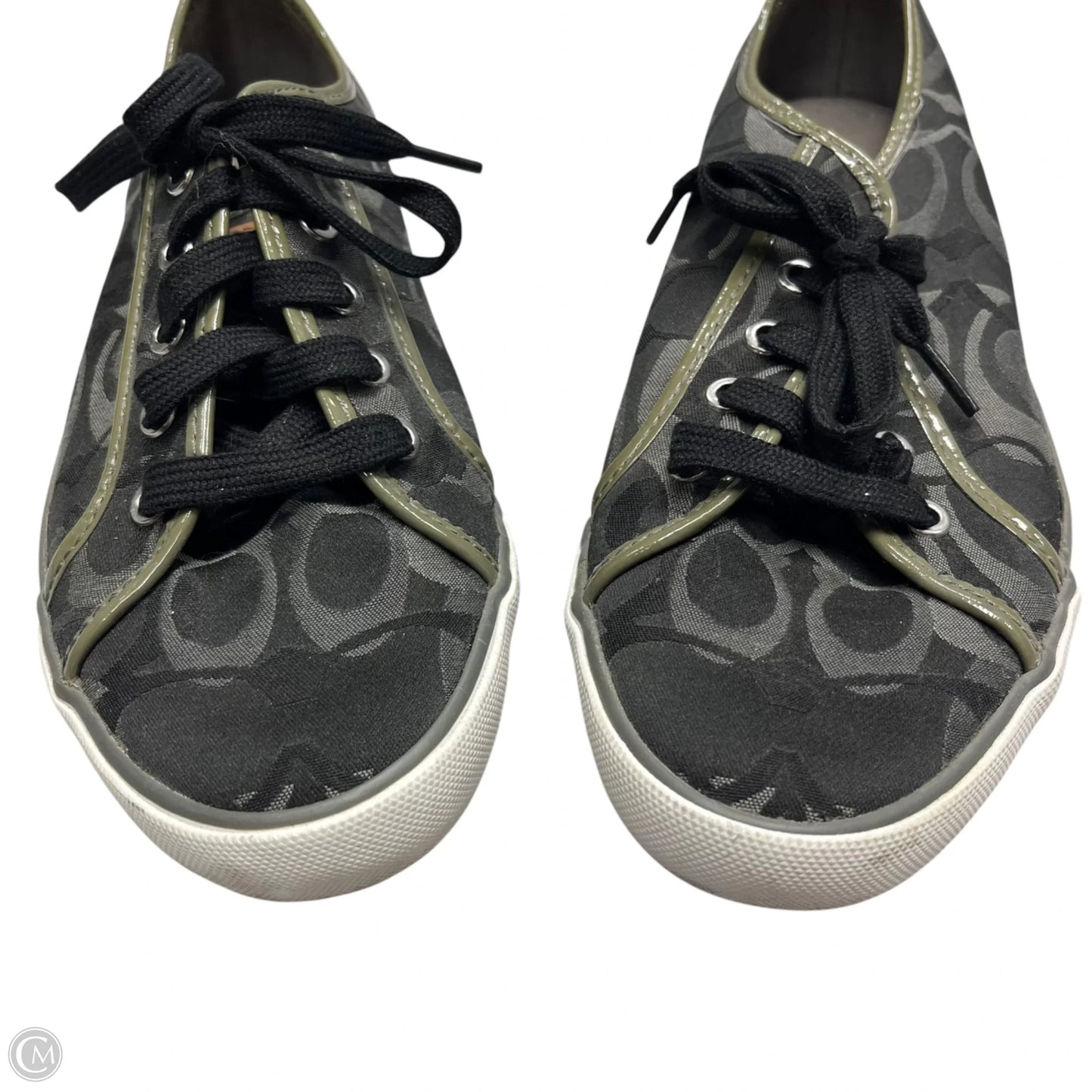Shoes Designer By Coach In Black & Grey, Size: 10